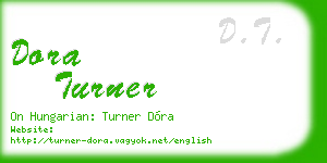 dora turner business card